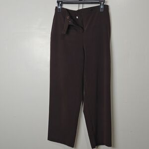 JM Collection Women's Chocolate Straight Leg Pants